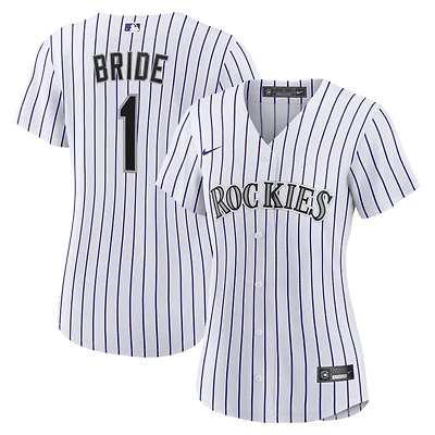 Nike Colorado Rockies 1 Bride Home Replica Jersey