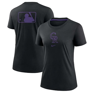 Nike Colorado Rockies Authentic Collection Early Work Tri-Blend T-Shirt