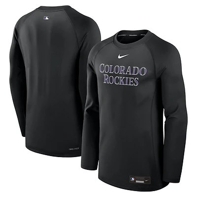 Nike Colorado Rockies Authentic Collection Game Time Raglan Performance Long Sleeve T-Shirt