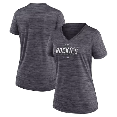 Nike Colorado Rockies Authentic Collection Velocity Practice Performance V-Neck T-Shirt