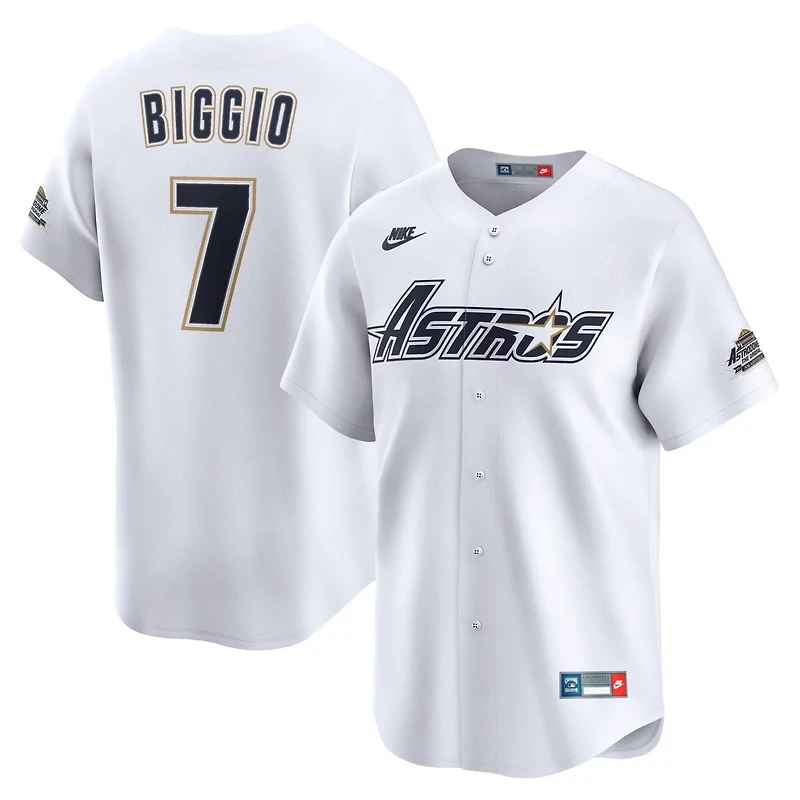 Nike Craig Biggio Houston Astros Throwback Cooperstown Collection Limited Jersey