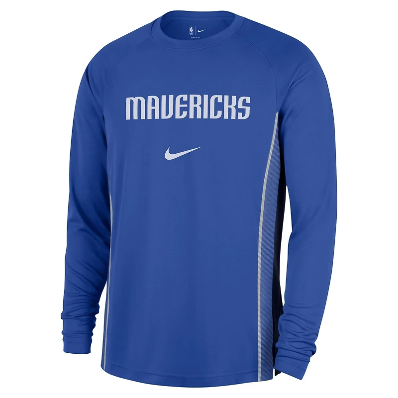 Nike Dallas Mavericks 2025 26 Authentic Pre-Game Legend Dri-FIT Long Sleeve Shooting Shirt