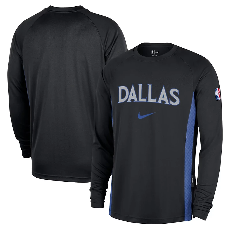 Nike Dallas Mavericks 2025 26 City Edition Authentic Pregame Dri-FIT Long Sleeve Shooting T-Shirt