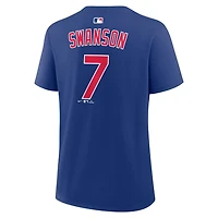 Nike Dansby Swanson Chicago Cubs Name  Number T-Shirt