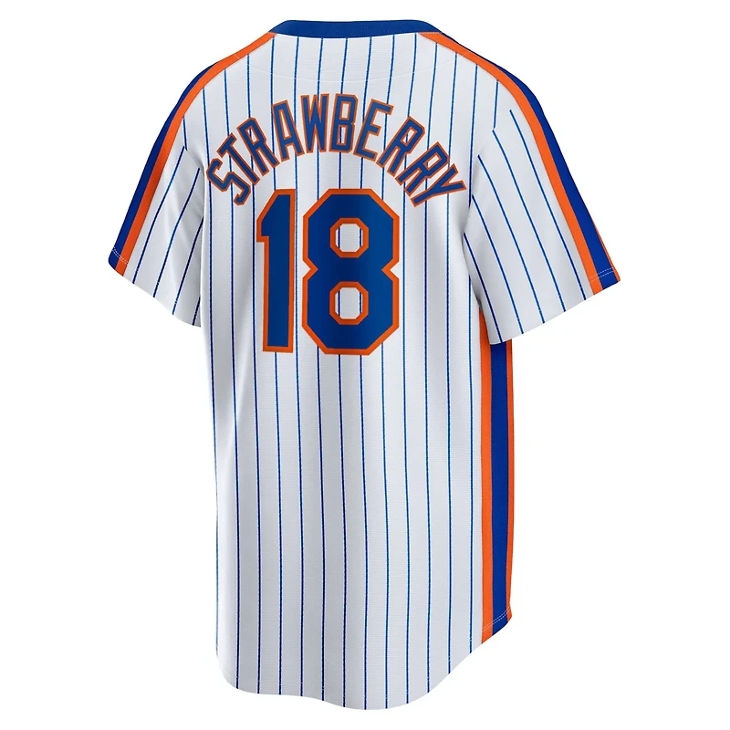 Nike Darryl Strawberry New York Mets Home Cooperstown Collection Player Jersey