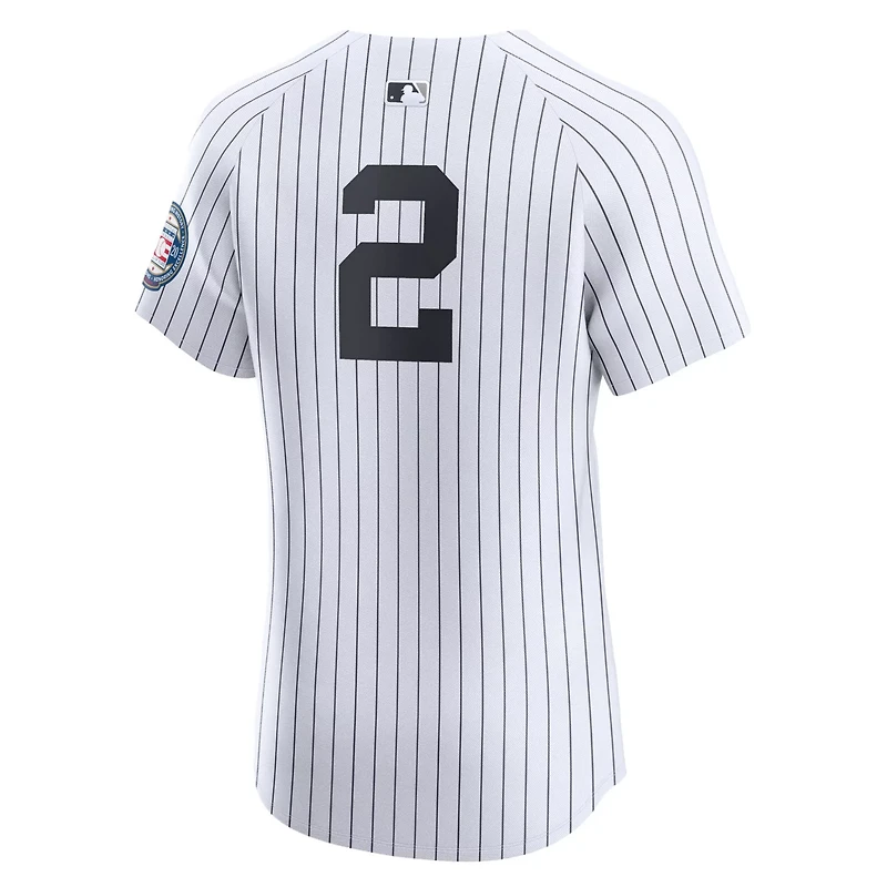 Nike Derek Jeter New York Yankees Home 2020 Hall of Fame Induction Patch Elite Player Jersey