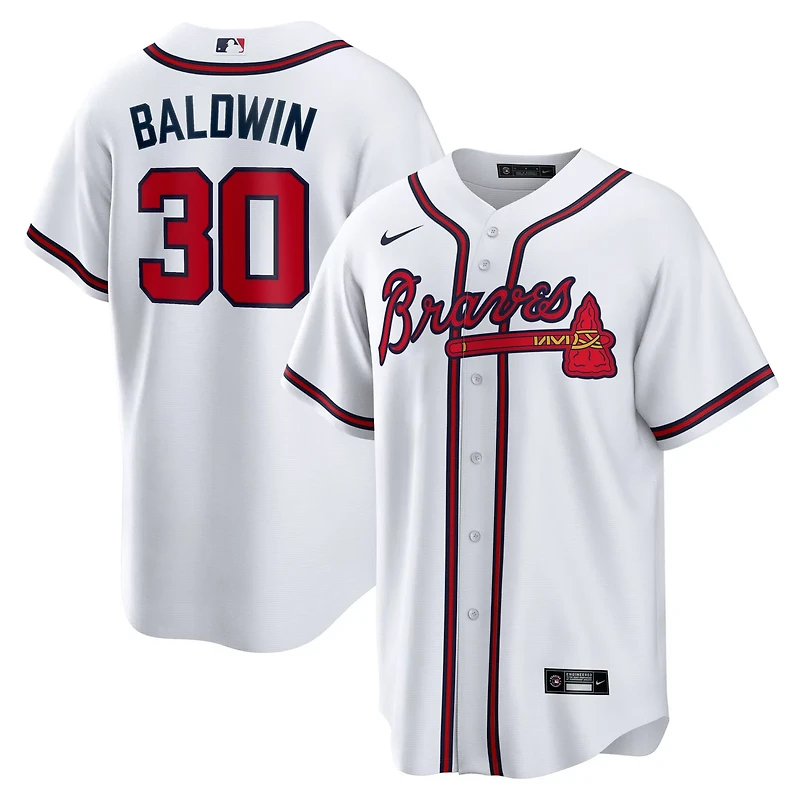 Nike Drake Baldwin Atlanta Braves Home Replica Jersey