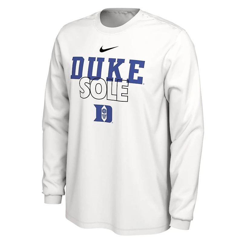 Nike Duke Blue Devils 2023 On Court Bench Long Sleeve T-Shirt