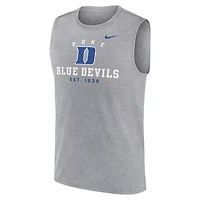 Nike Duke Blue Devils Primetime Legend Mascot Lock Up Performance Muscle Tank Top