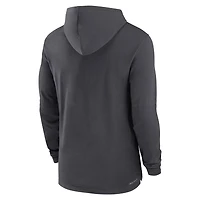 Nike Duke Devils 2024 Sideline Hoodie Performance Long Sleeve T-Shirt