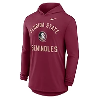 Nike Florida State Seminoles Classic Arch Tri-Blend Dri-FIT Long Sleeve Hoodie T-Shirt