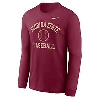 Nike Florida State Seminoles Essential Baseball Arch Long Sleeve T-Shirt