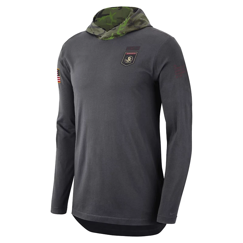 Nike Florida State Seminoles Military Long Sleeve Hoodie T-Shirt
