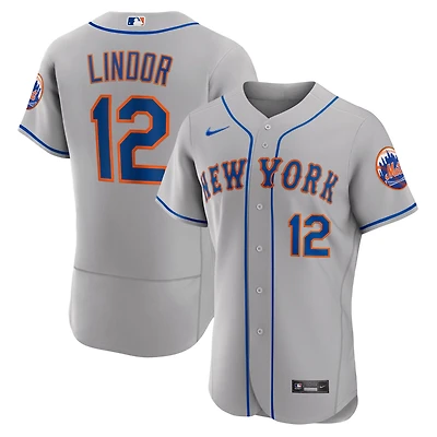 Nike Francisco Lindor New York Mets Road Authentic Player Jersey