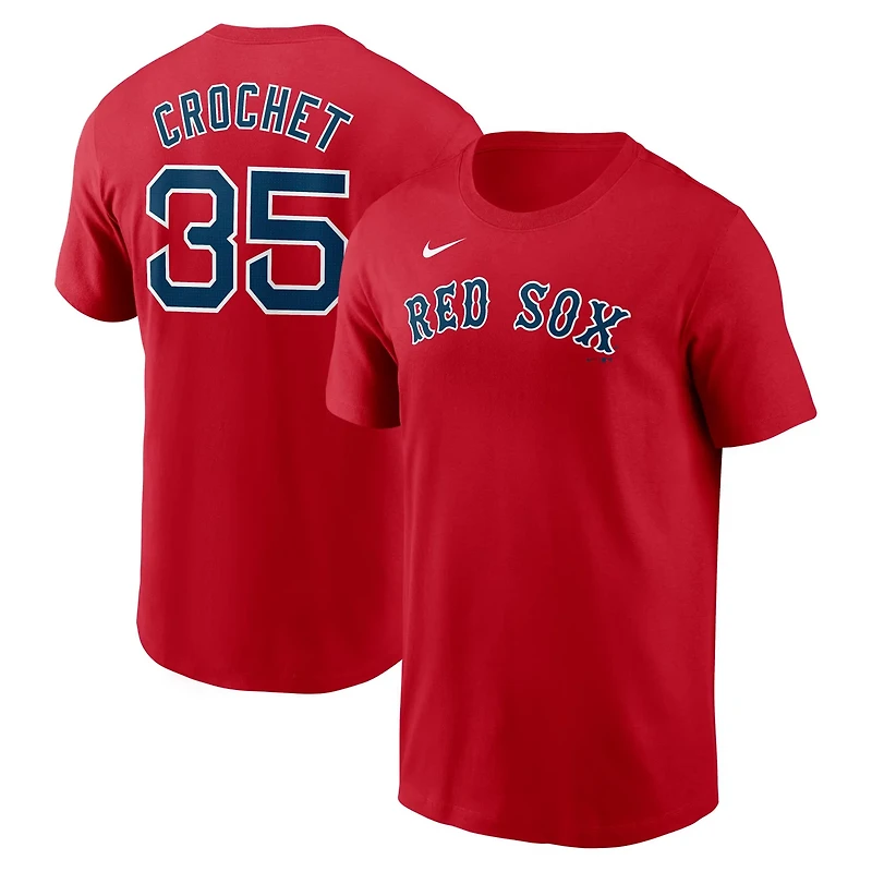 Nike Garrett Crochet Boston Sox Fuse Name Number T-Shirt