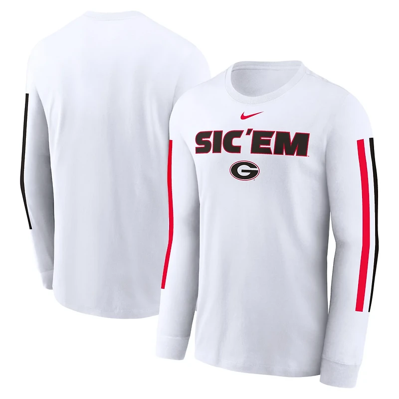 Nike Georgia Bulldogs Local Spirit Slogan Long Sleeve T-Shirt
