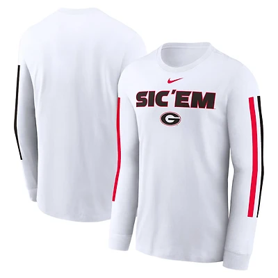 Nike Georgia Bulldogs Local Spirit Slogan Long Sleeve T-Shirt
