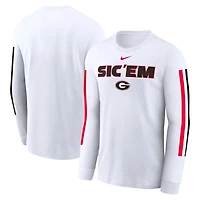 Nike Georgia Bulldogs Local Spirit Slogan Long Sleeve T-Shirt