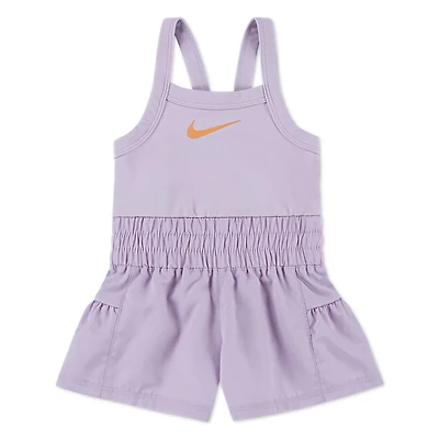 Nike Girls' 4-6x Sunny Swoosh Runsie Romper