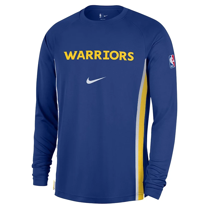Nike Golden State Warriors 2025 26 Authentic Pre-Game Legend Dri-FIT Long Sleeve Shooting Shirt