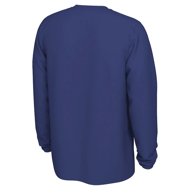 Nike Golden State Warriors 2025 26 On-Court Flare Dri-FIT Practice Long Sleeve Tri-Blend T-Shirt