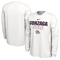 Nike Gonzaga Bulldogs 2023 On Court Bench Long Sleeve T-Shirt