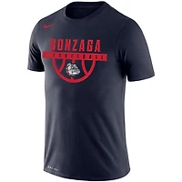Nike Gonzaga Bulldogs Basketball Drop Legend Performance T-Shirt