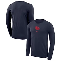 Nike Gonzaga Bulldogs Basketball Shootaround Long Sleeve T-Shirt