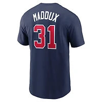 Nike Greg Maddux Atlanta Braves Fuse Name  Number T-Shirt