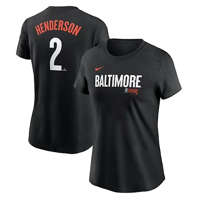 Nike Gunnar Henderson Baltimore Orioles 2024 City Connect Fuse Player Name  Number T-Shirt