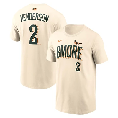 Nike Gunnar Henderson Baltimore Orioles 2026 City Connect Name  Number T-Shirt