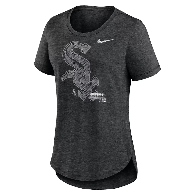Nike Heather Chicago White Sox Touch Tri-Blend T-Shirt