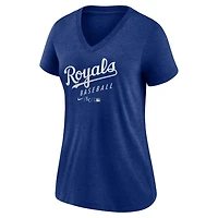 Nike Heather Kansas City s Authentic Collection Tri-Blend V-Neck T-Shirt