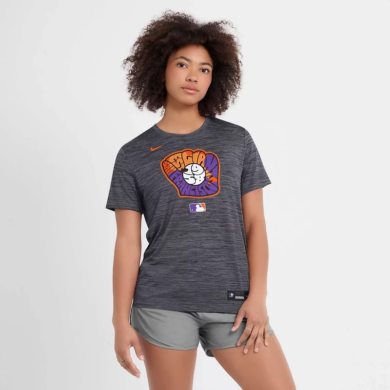 Nike Heather San Francisco Giants 2025 City Connect Authentic Collection Velocity Performance T-Shirt