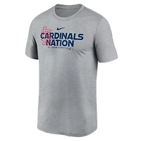 Nike Heathered Charcoal St Louis Cardinals Local Rep Legend Performance T-Shirt