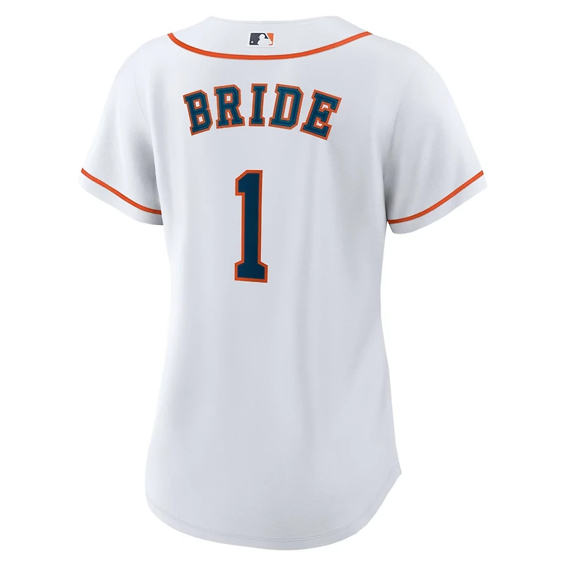 Nike Houston Astros 1 Bride Home Replica Jersey