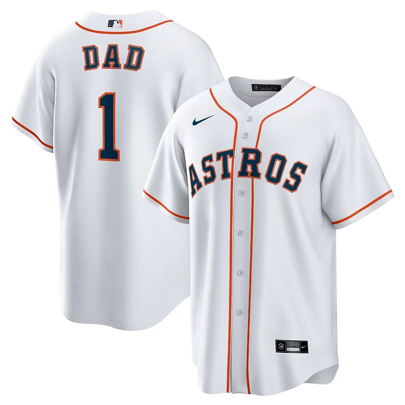 Nike Houston Astros 1 Dad Home Replica Jersey
