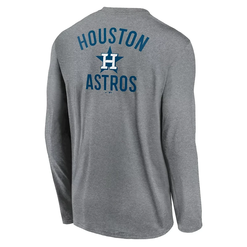 Nike Houston Astros 2-Hit Legend Performance Long Sleeve T-Shirt