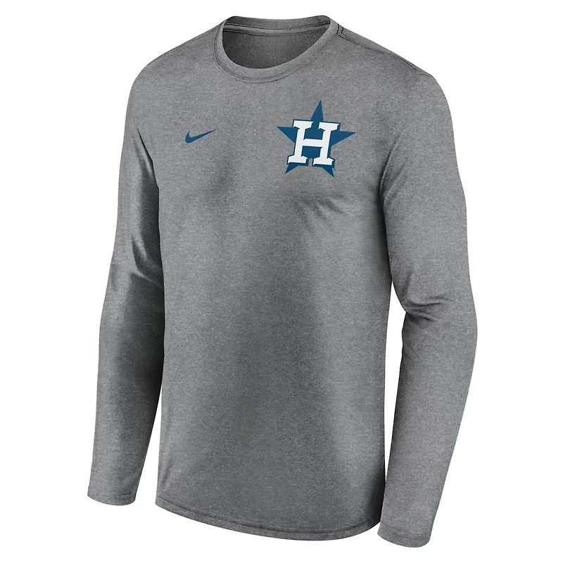 Nike Houston Astros 2-Hit Legend Performance Long Sleeve T-Shirt
