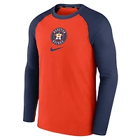 Nike Houston Astros Authentic Collection Game Raglan Performance Long Sleeve T-Shirt