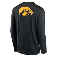 Nike Iowa Hawkeyes Primetime Campus 2-Hit Legend Dri-FIT Long Sleeve T-Shirt