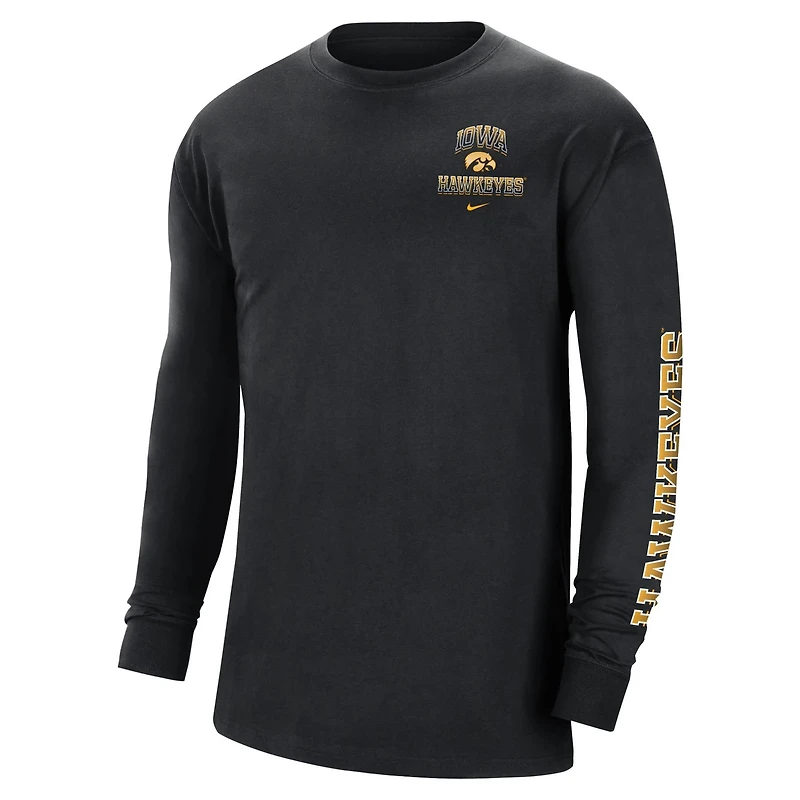 Nike Iowa Hawkeyes Tour Max 90 Long Sleeve T-Shirt