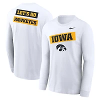 Nike Iowa Hawkeyes Two-Hit Classic Location Long Sleeve T-Shirt