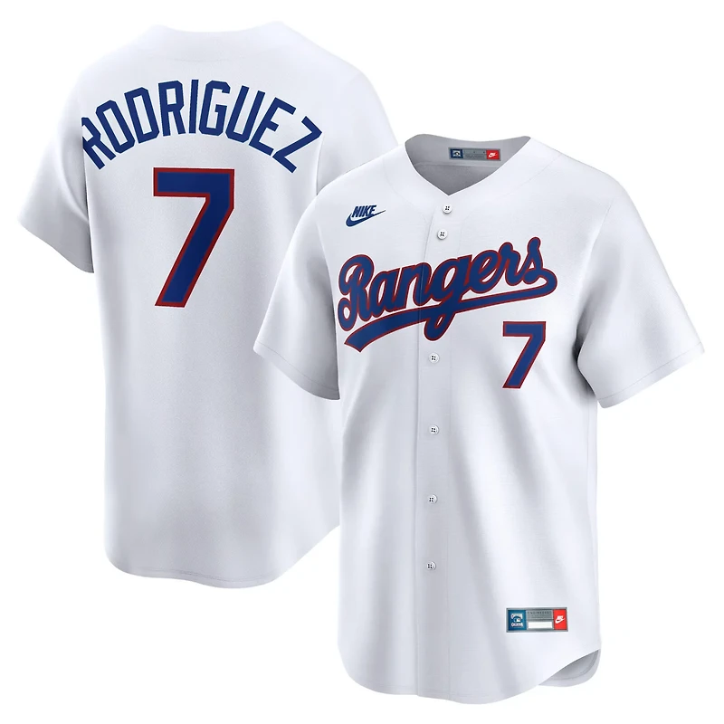 Nike Ivan Rodriguez Texas Rangers Throwback Cooperstown Collection Limited Jersey