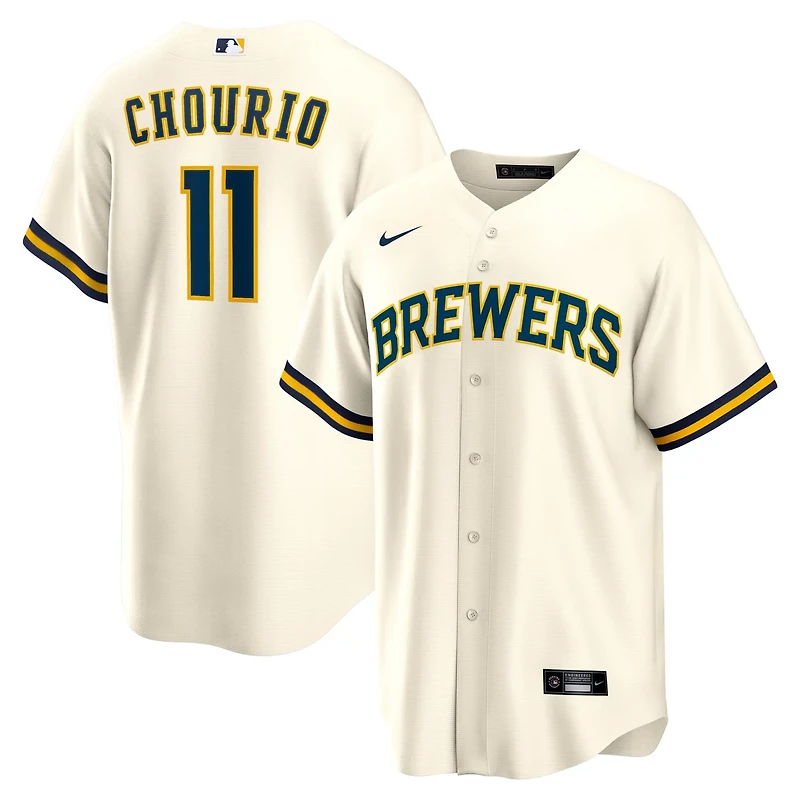 Nike Jackson Chourio Milwaukee Brewers Home Replica Jersey