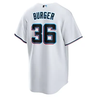Nike Jake Burger Miami Marlins Home Replica Team Jersey