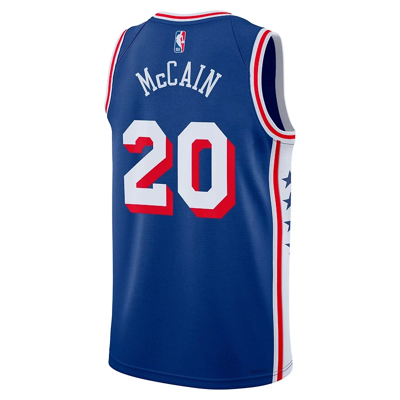 Nike Jared McCain Philadelphia 76ers Swingman Jersey - Icon Edition