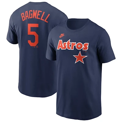 Nike Jeff Bagwell Houston Astros Cooperstown Collection Fuse Name Number T-Shirt