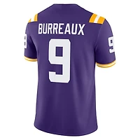Nike Joe Burrow LSU Tigers "Burreaux" Nameplate Home Game Jersey