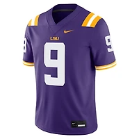 Nike Joe Burrow LSU Tigers "Burreaux" Nameplate Home Game Jersey